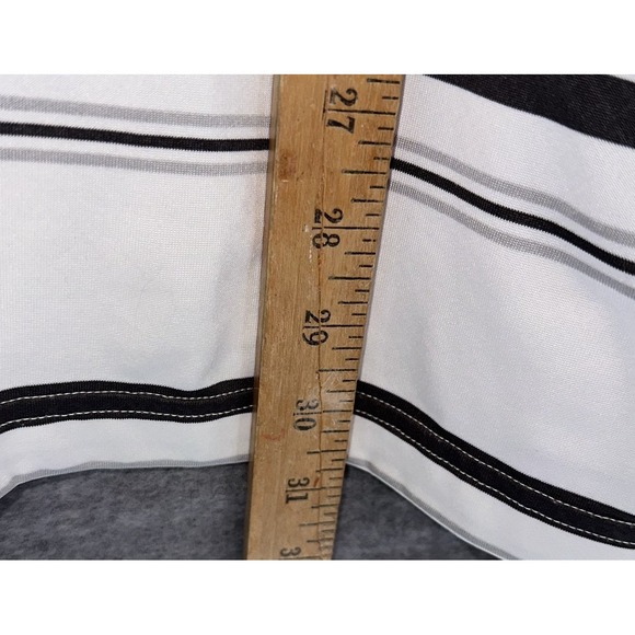 Under Armour Yale Bulldogs Football Polo Mens XL White‎ Gray Striped - Picture 4 of 7